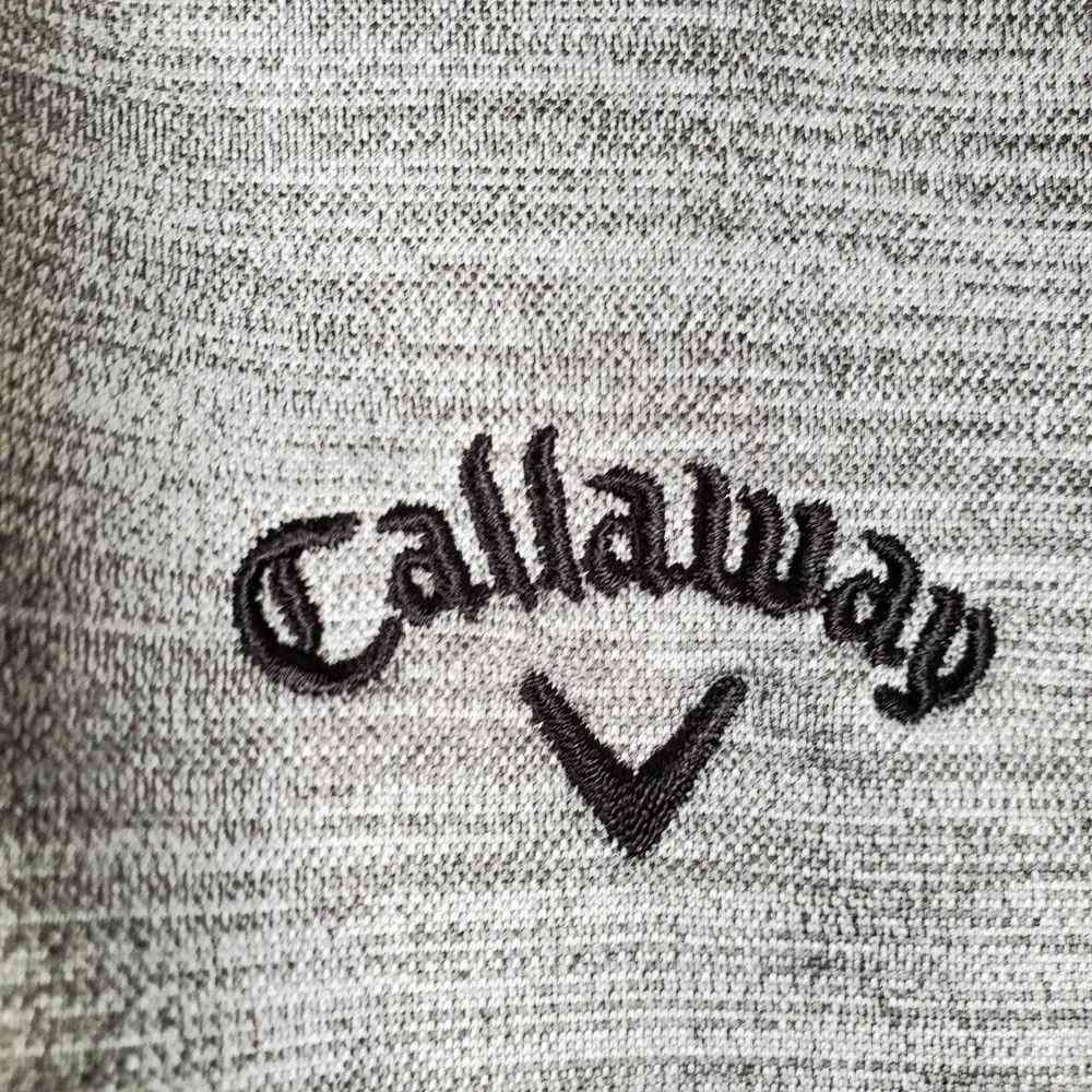 Callaway Golf Sweater Mens XL Gray 1/4 Zip Long Sleeve Pockets Pullover Active‎
